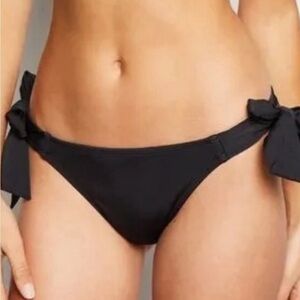 Athleta Dark Gray Side-Tie Bikini Bottoms
